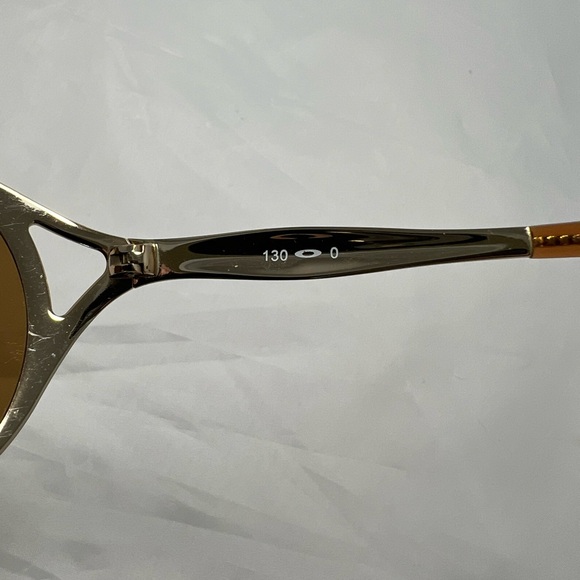 Oakley Deception Polarized Gold Metal Sunglasses with Case- Frames Only - Picture 8 of 14